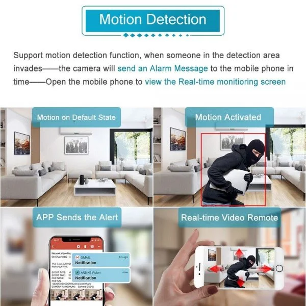 Original Hikvision OEM ColorVu 8MP 4K AcuSense IP Camera - Imagem 5