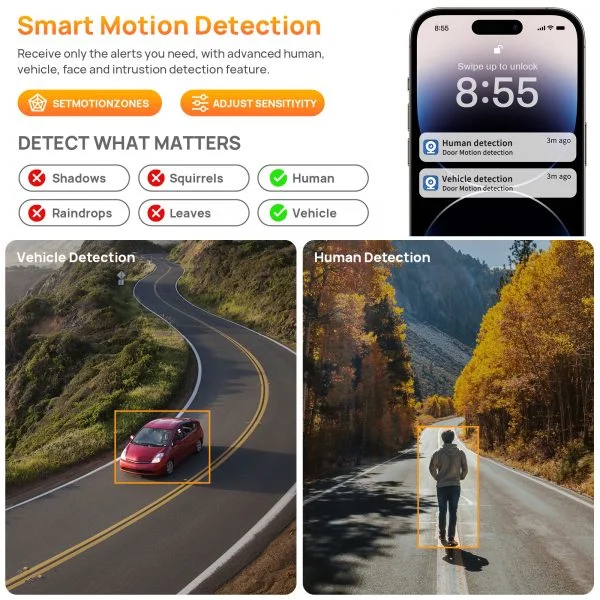 Smart Dual Light Full Color 5MP Bullet Camera - Image 6