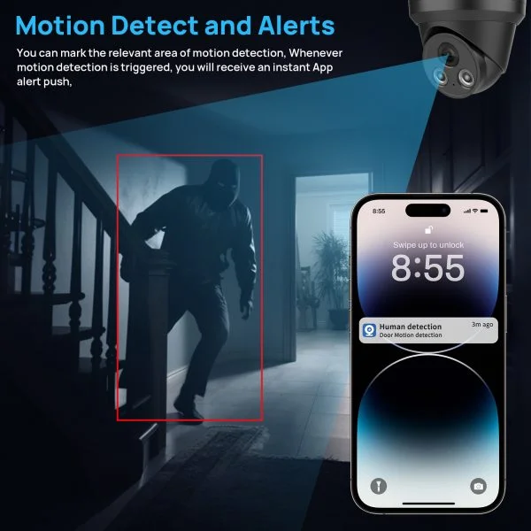 5MP Night Vision POE Camera with Build-in Mic – Image 4
