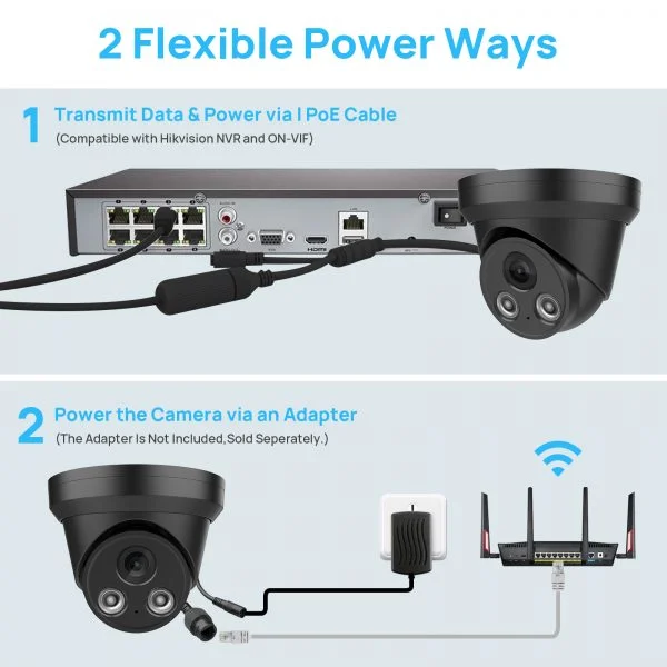 5MP Night Vision POE Camera with Build-in Mic – Image 6