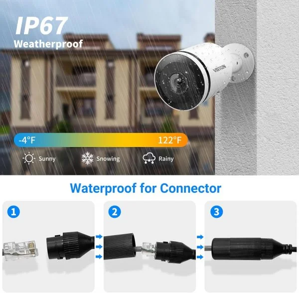 5MP Wide Angle POE Bullet Camera Surveillance - immagine 7