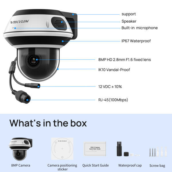 5X Optical Zoom 4K PTZ Dome Camera - Image 2