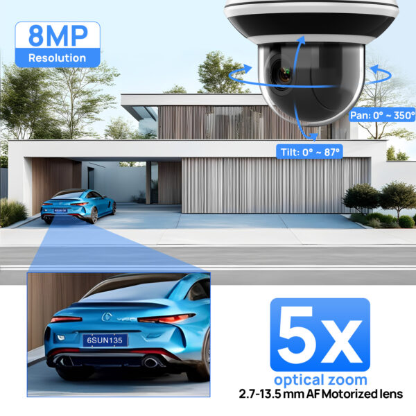 5X Optical Zoom 4K PTZ Dome Camera - Image 11