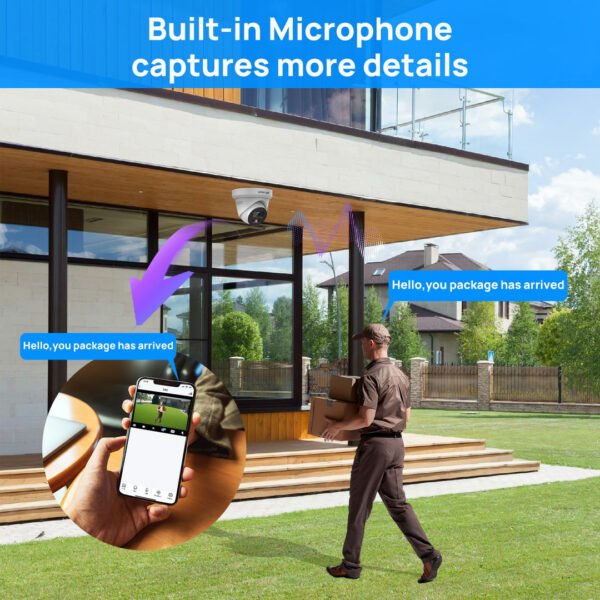 5MP Smart Hybrid Light Turret Camera - Imagen 5