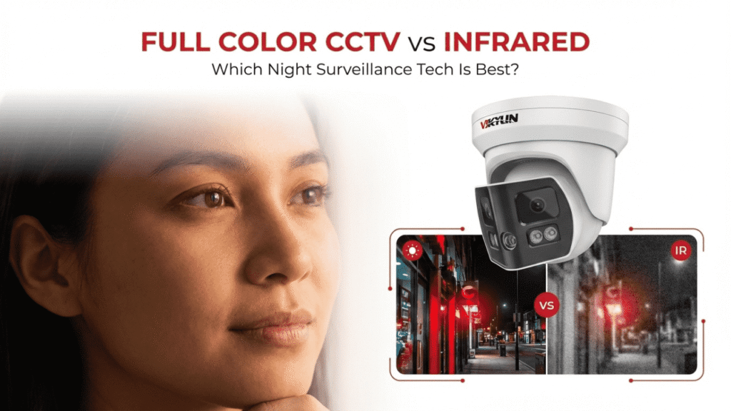 color night vision cctv camera